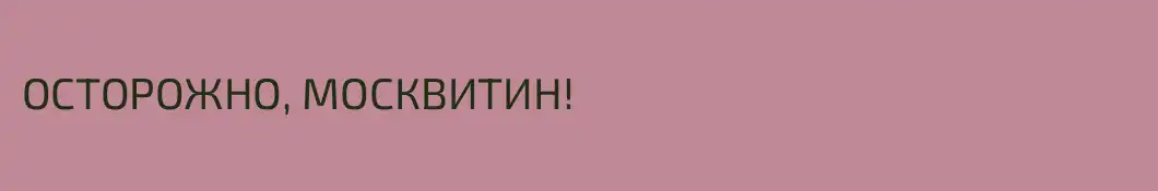 ОСТОРОЖНО, МОСКВИТИН!